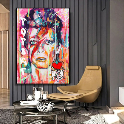 Famous Rock Musician David Bowie Pop Art Painting