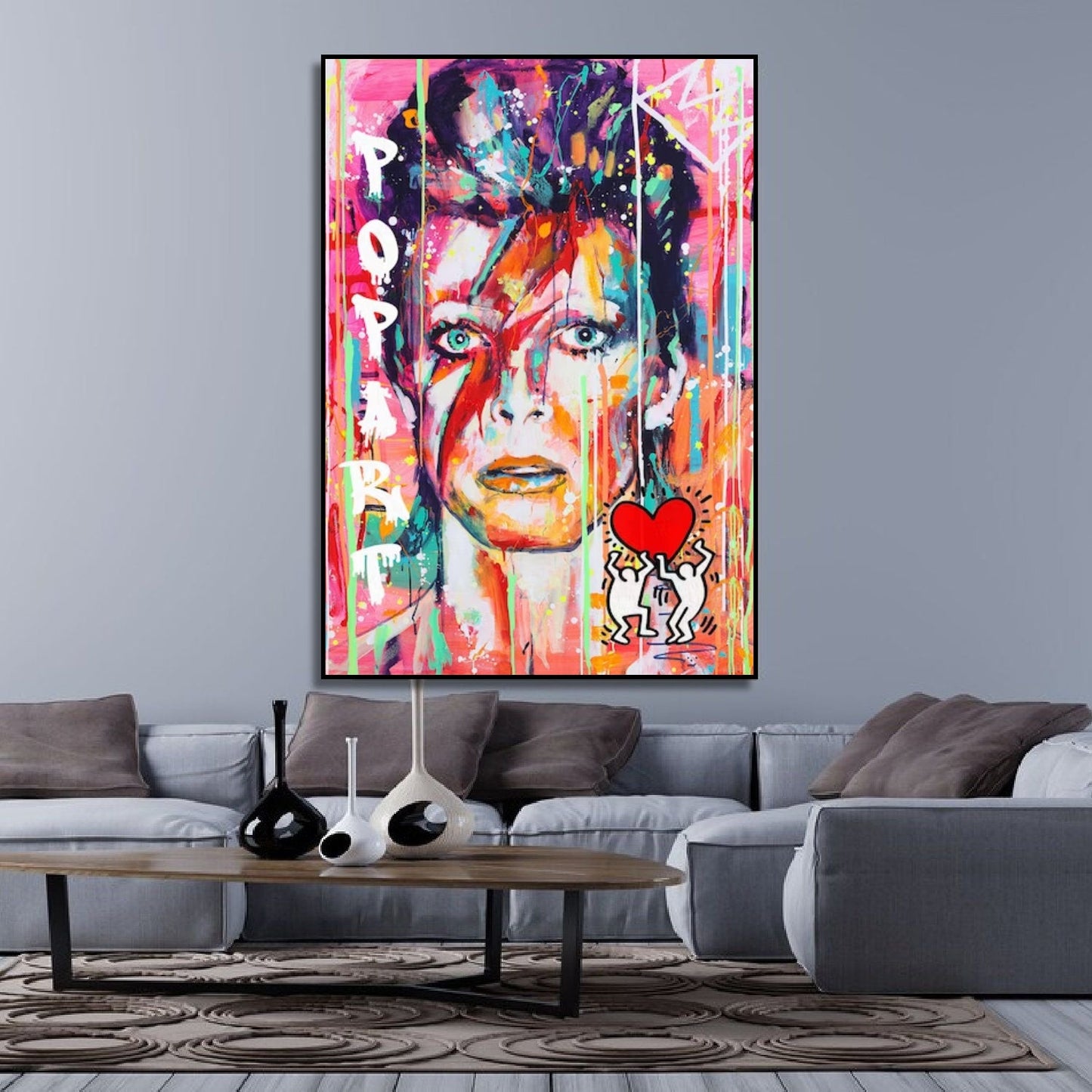 Famous Rock Musician David Bowie Pop Art Painting