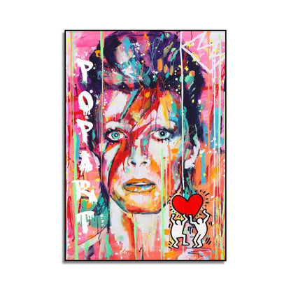 Famous Rock Musician David Bowie Pop Art Painting