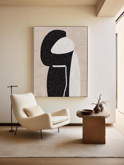 Beige Minimalist Abstract Painting #ABAV206