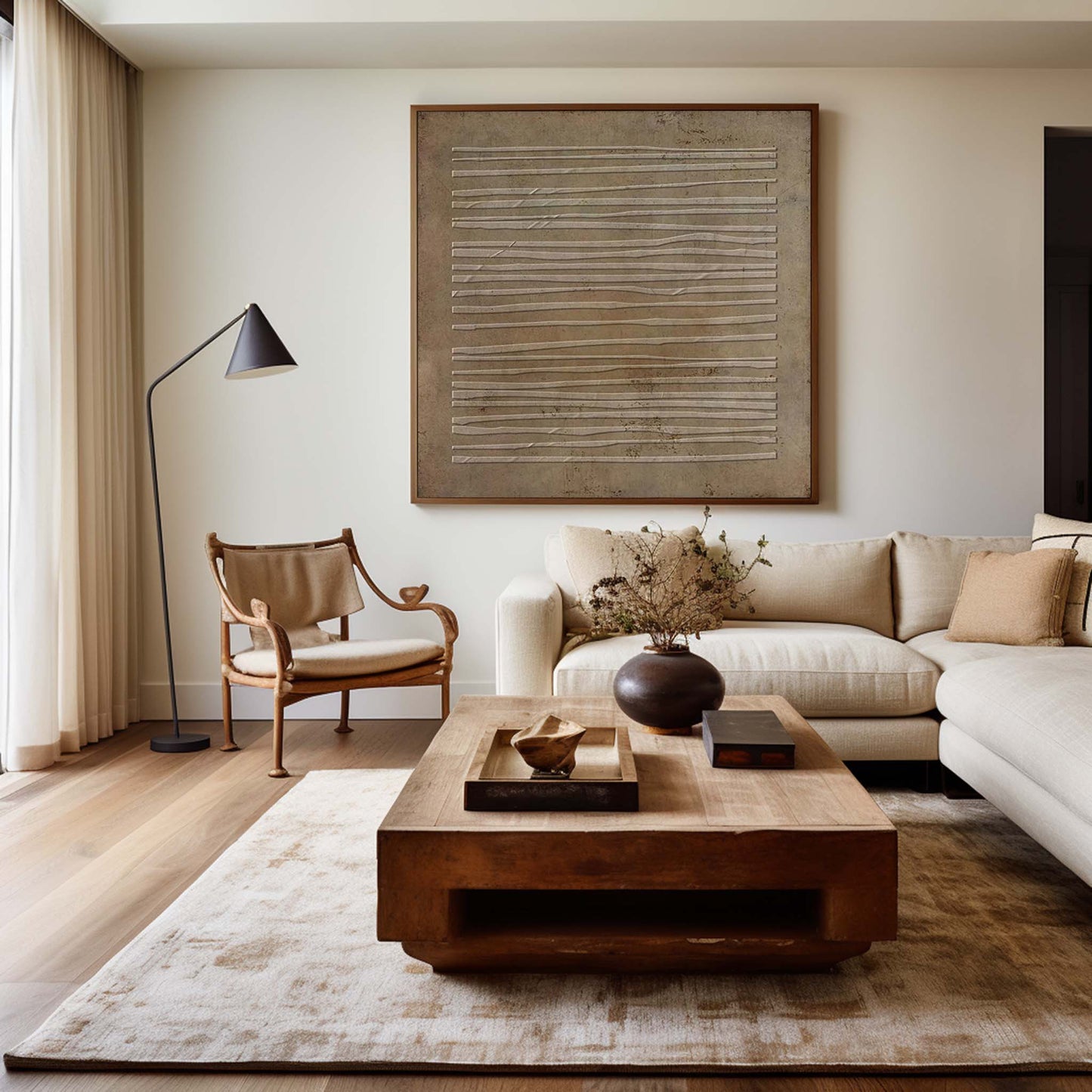 Wabi-sabi Minimalist Painting #ABAS107