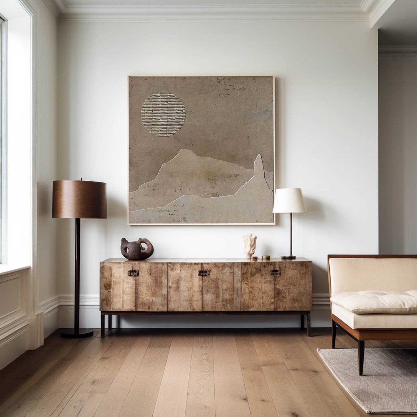 Wabi-sabi Minimalist Painting #ABAS108