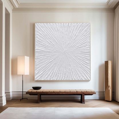 3D White Abstract Painting #ABAS80