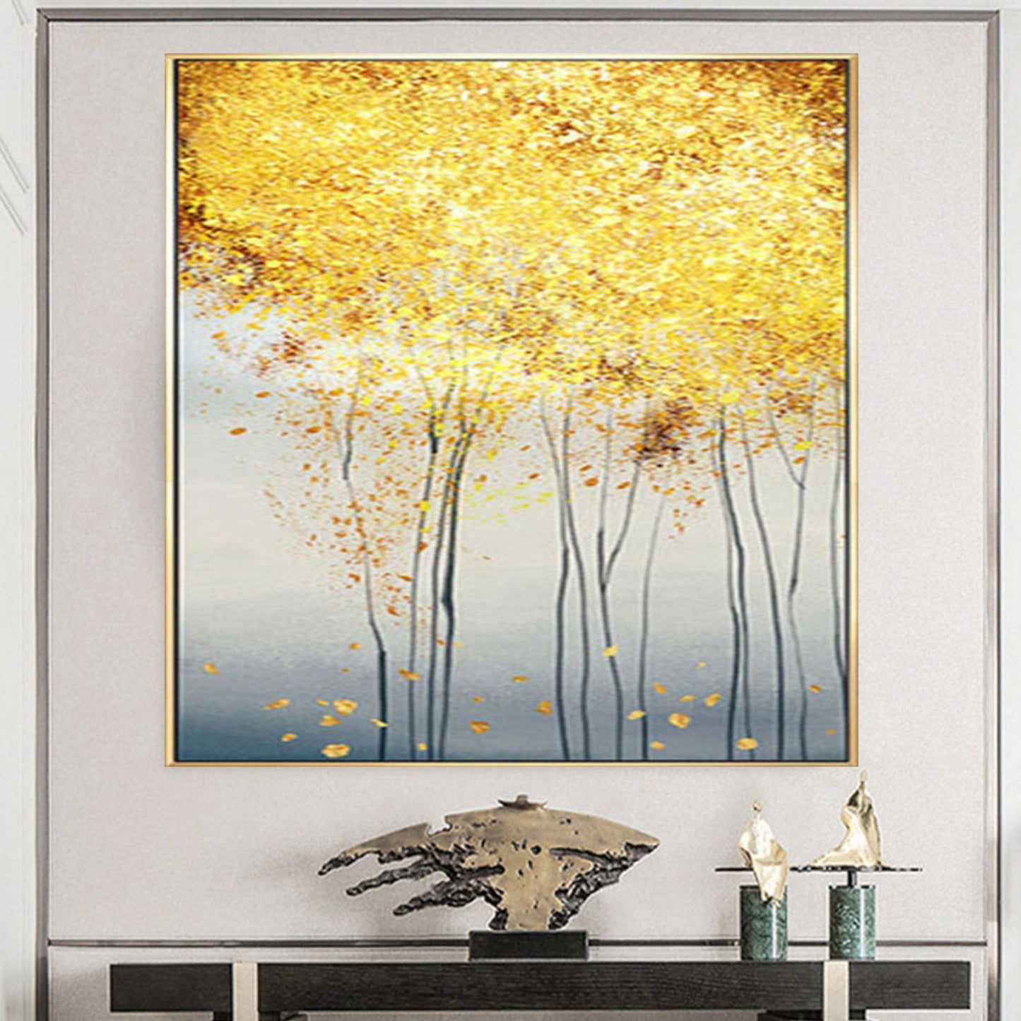 Golden Tree Creative Oil Painting