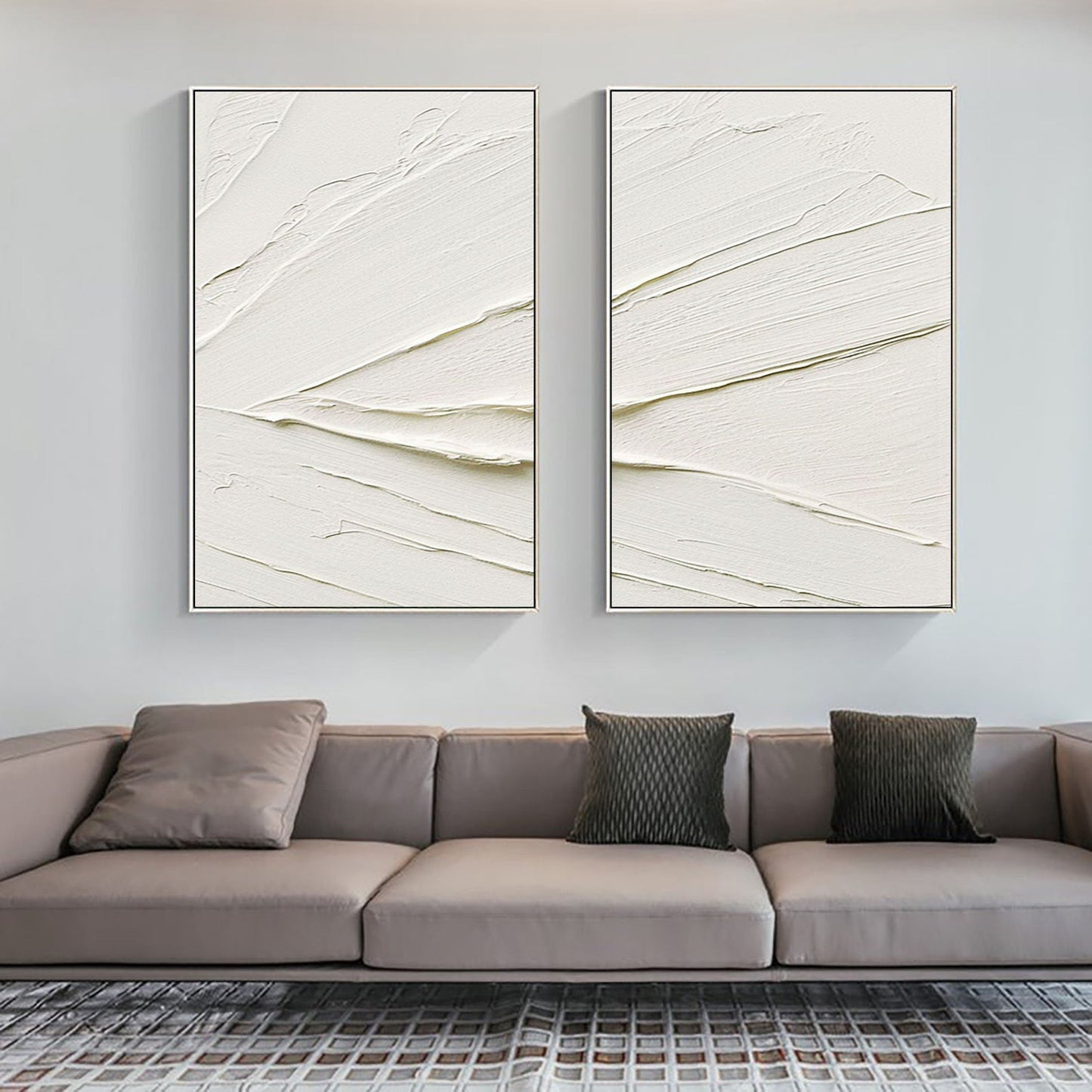 Minimalistic Balance Canvas Paintings Set of 2 #MM078