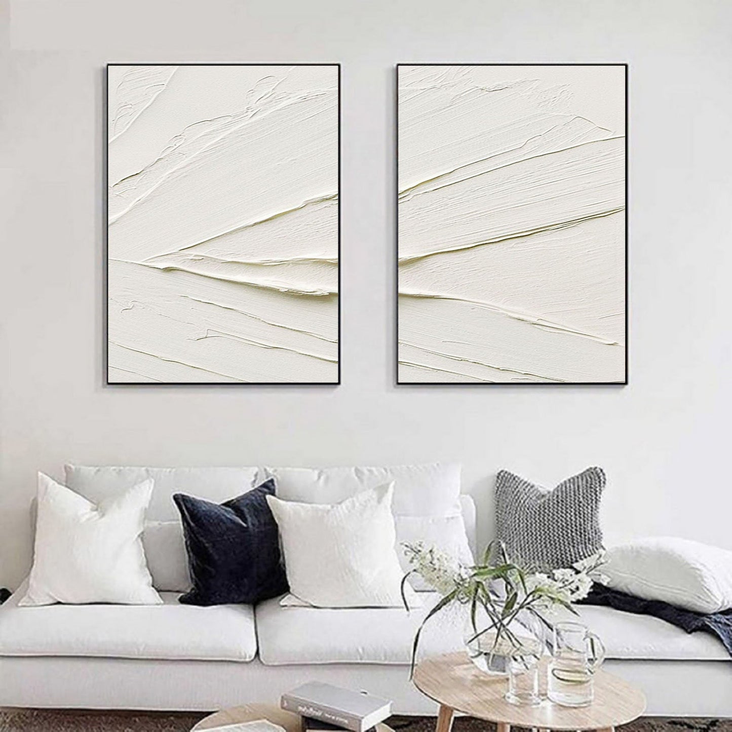 Minimalistic Balance Canvas Paintings Set of 2 #MM078