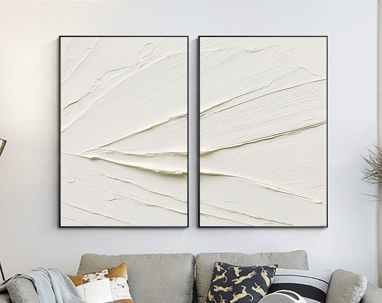 Minimalistic Balance Canvas Paintings Set of 2 #MM078