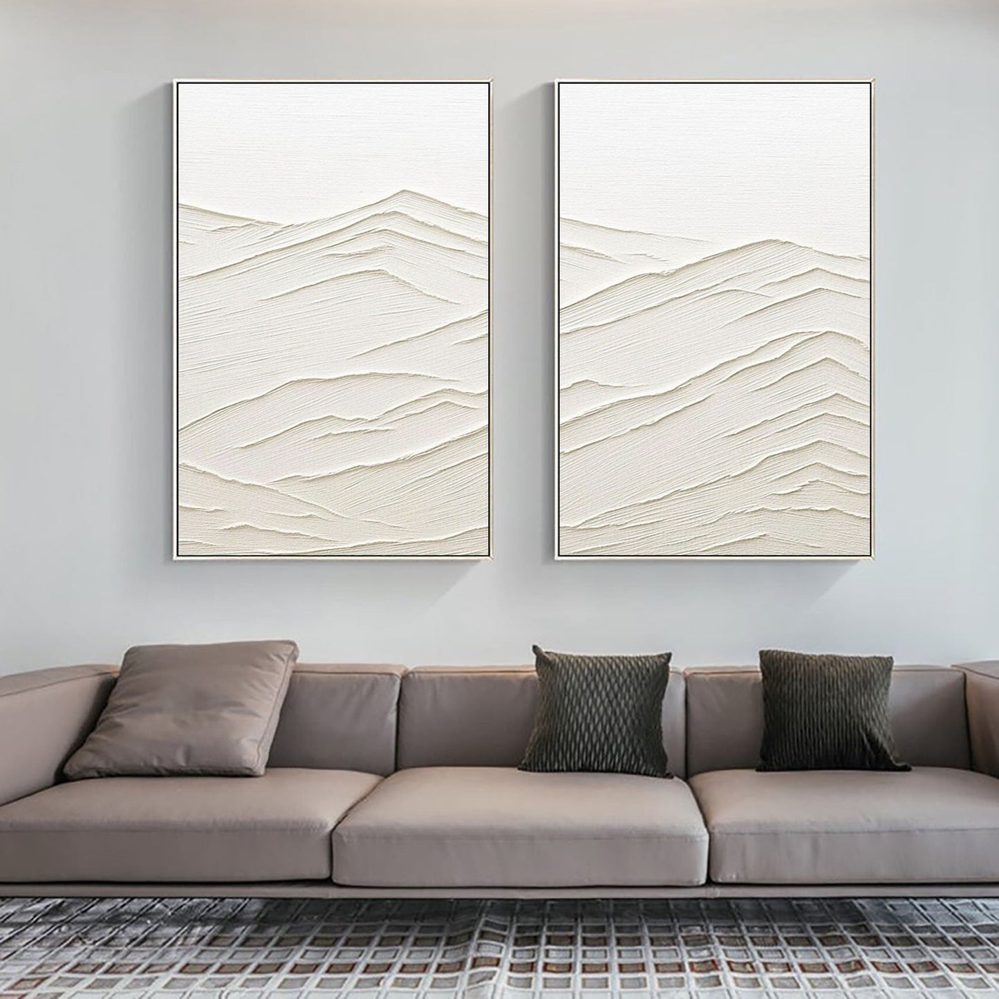 Minimalistic Balance Canvas Paintings Set of 2 #MM079