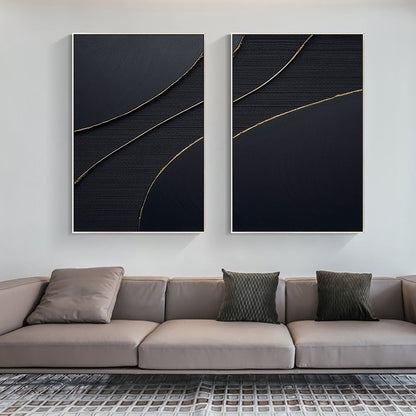 Minimalist Zen Canvas Paintings Set of 2 #MZ042