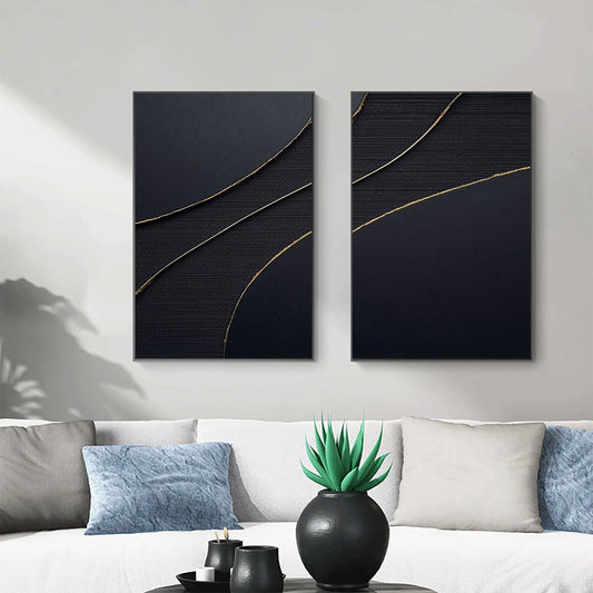 Minimalist Zen Canvas Paintings Set of 2 #MZ042