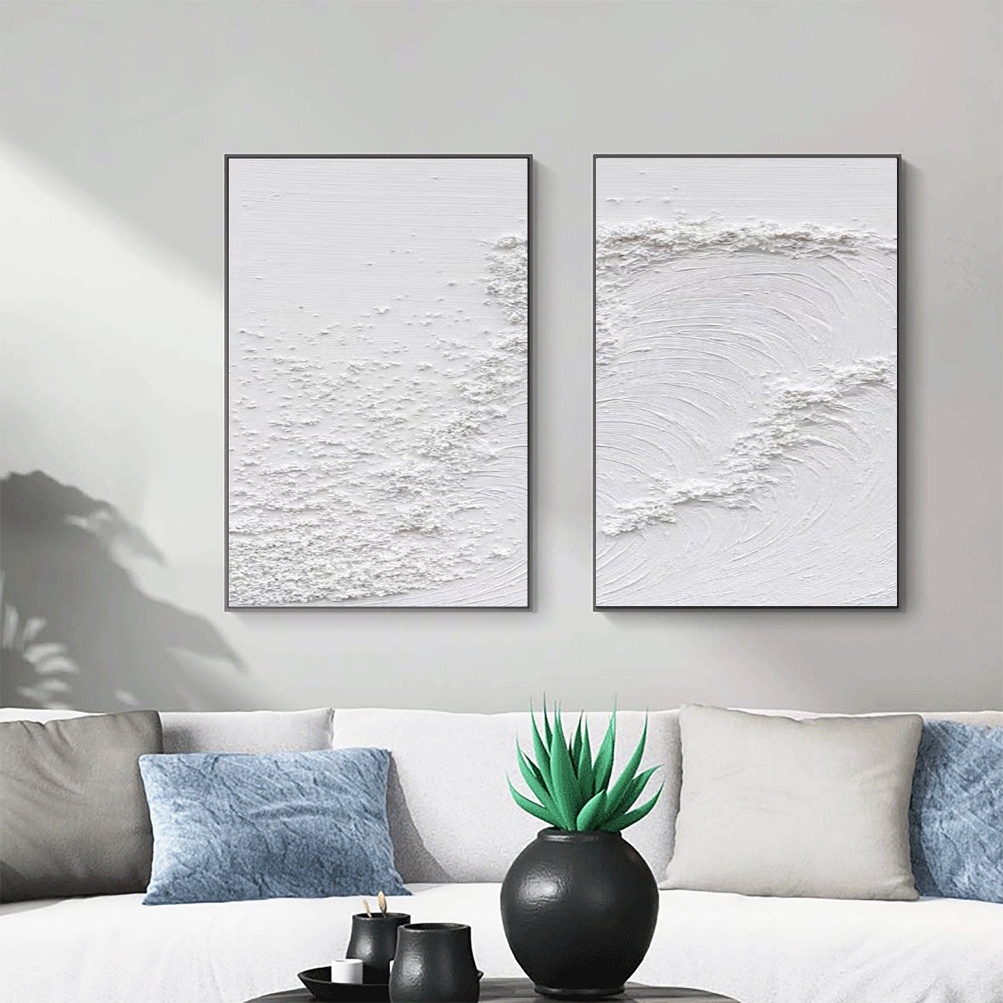 Minimalistic Balance Canvas Paintings Set of 2 #MM080