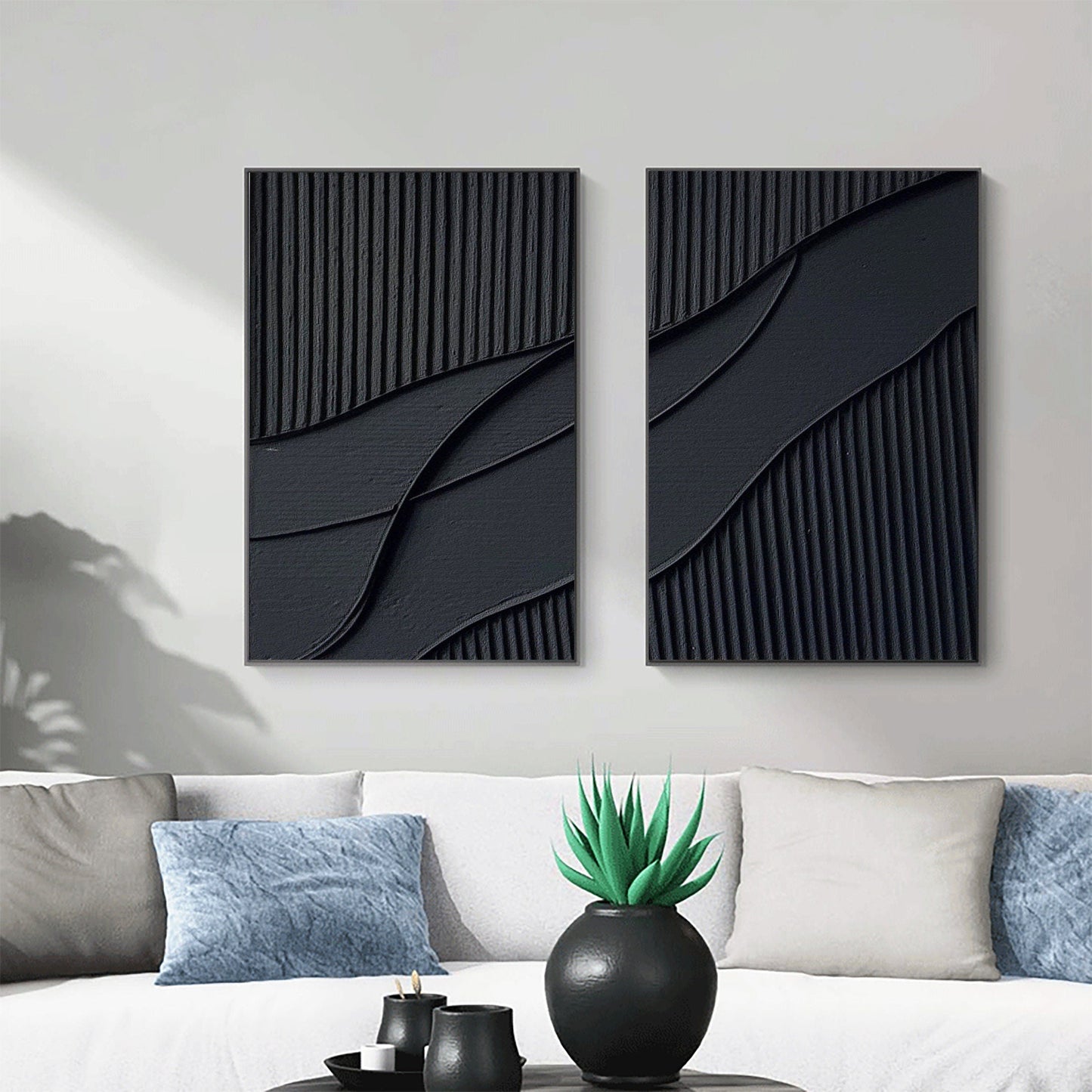 Minimalist Zen Canvas Painting Set of 2 #MZ043