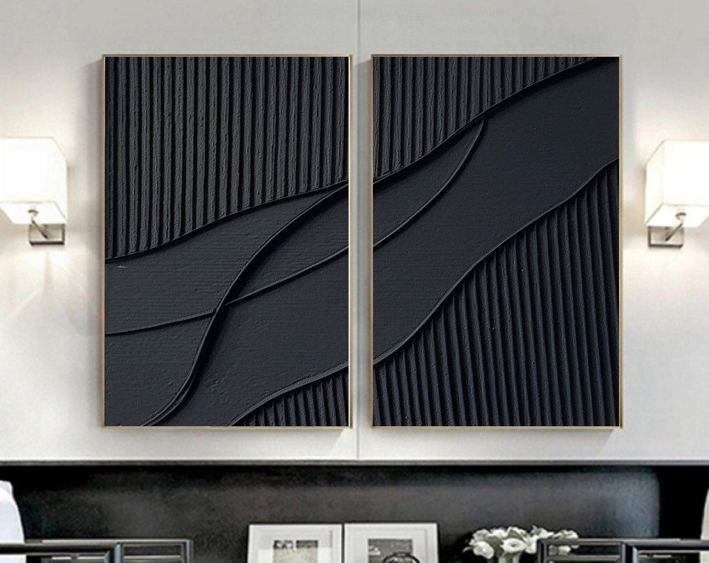 Minimalist Zen Canvas Painting Set of 2 #MZ043