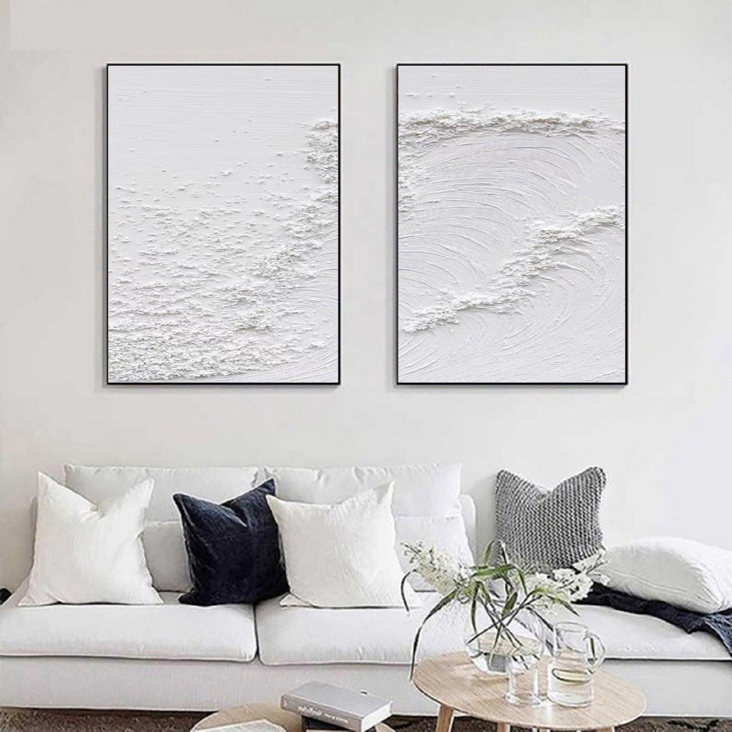 Minimalistic Balance Canvas Paintings Set of 2 #MM080