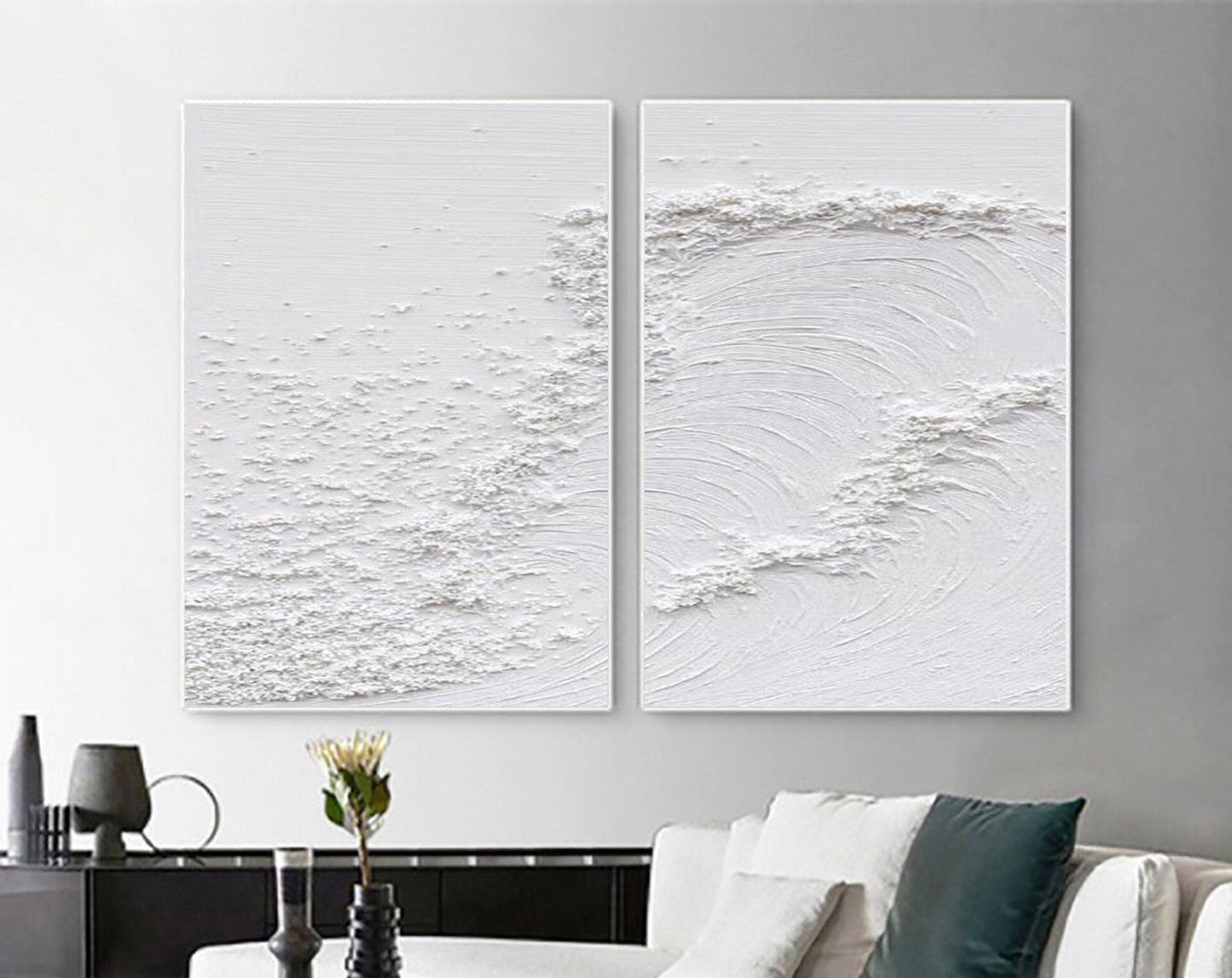 Minimalistic Balance Canvas Paintings Set of 2 #MM080