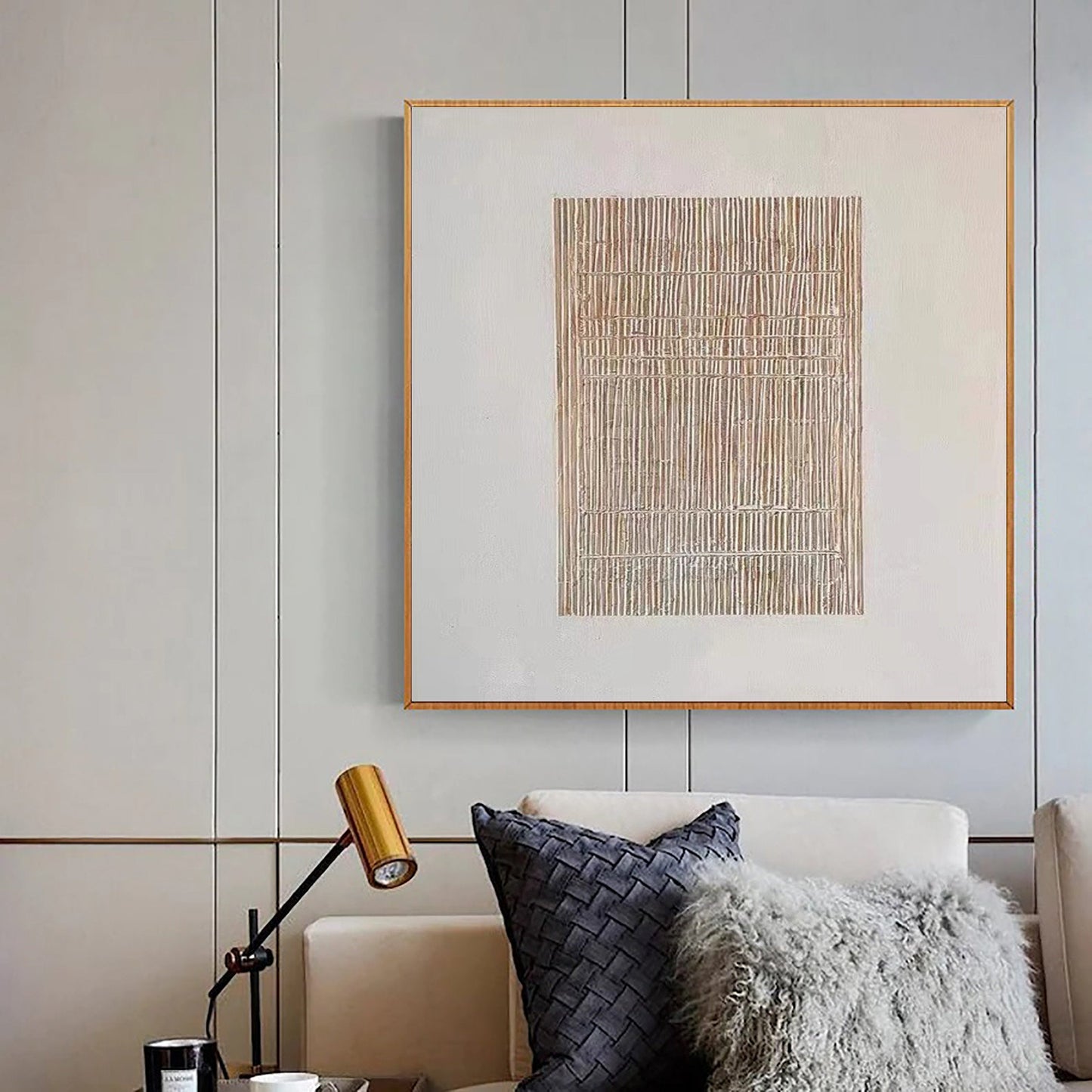 Beige & Brown Abstract #BB028