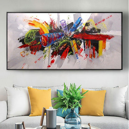 Abstract Colourful Music Horn Graffiti Art Painting