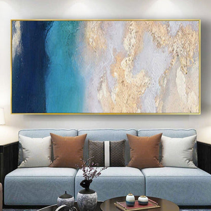 Deep Sea 100% Hand Painted Abstract Wall Decor