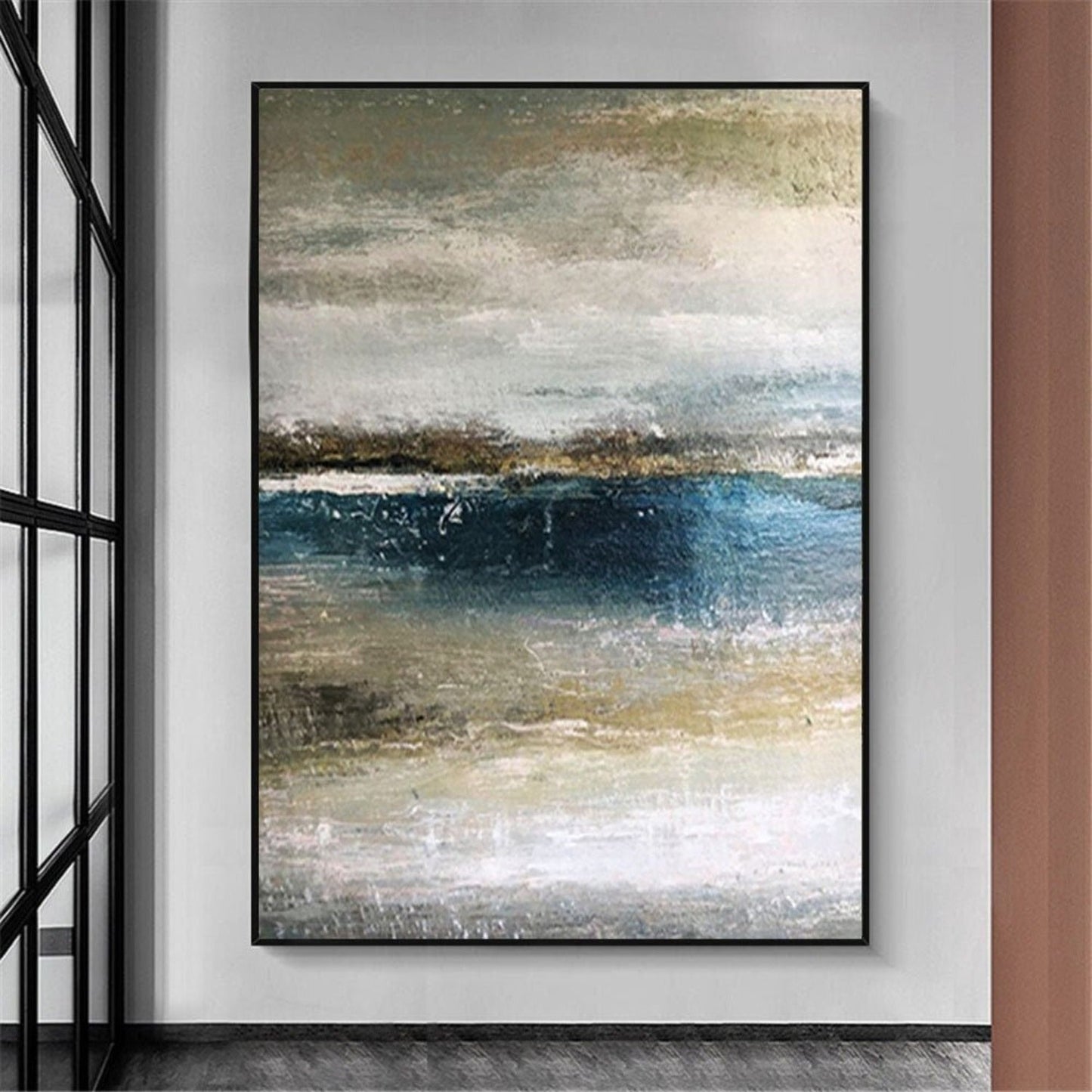 Abstract Large Sea 100% Hand Painted Wall Art