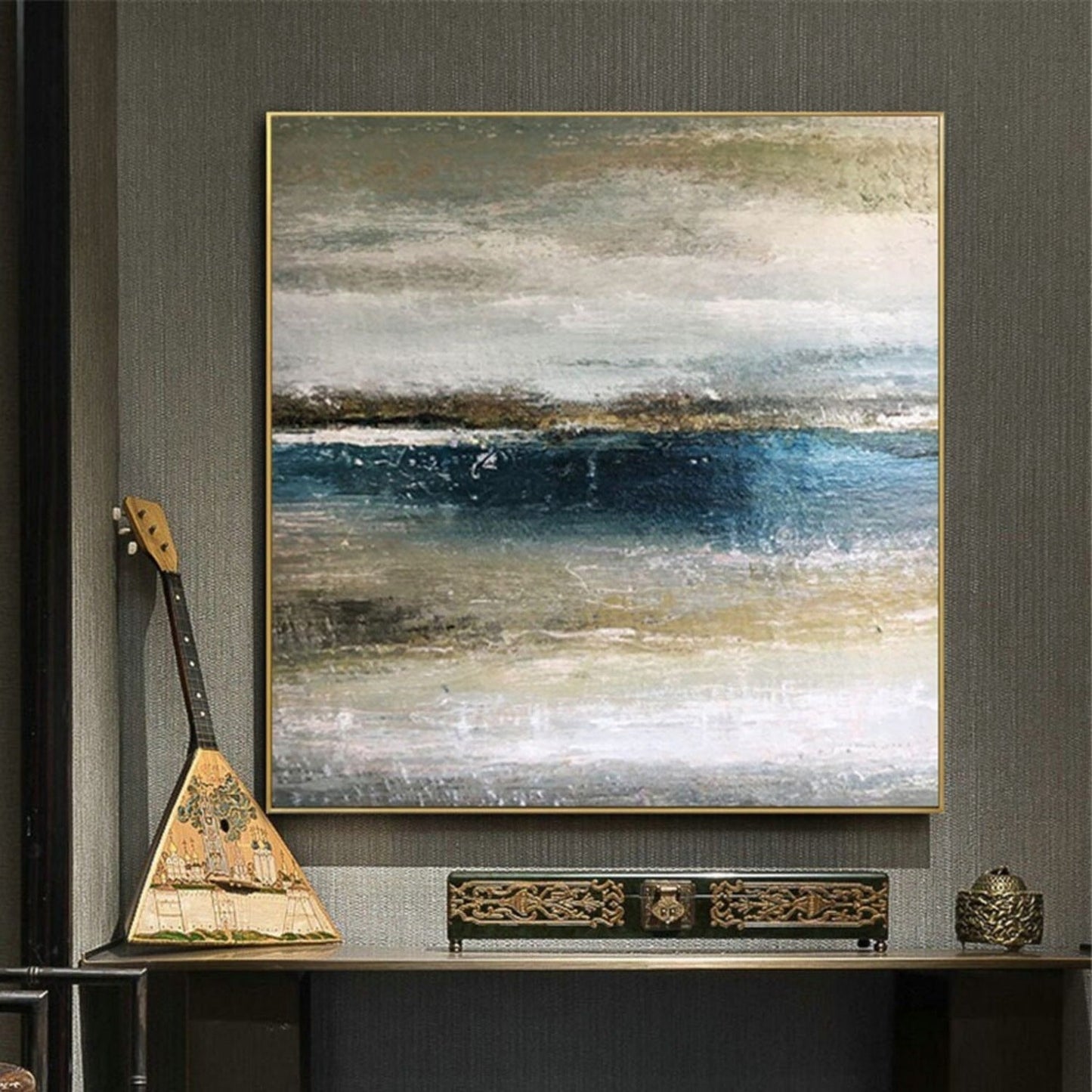 Abstract Large Sea 100% Hand Painted Wall Art