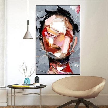 Palette Knife Face 100% Hand Painted Wall Art