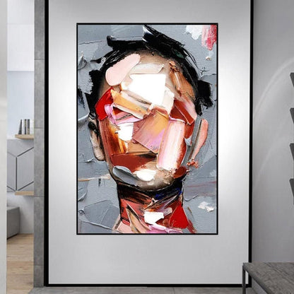Palette Knife Face 100% Hand Painted Wall Art