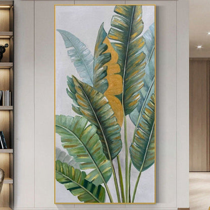 Banana Leaves 100% Hand Painted Contemporary Art