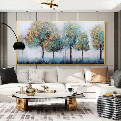 Abstract Forest 100% Hand Painted Landscape Art