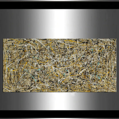 Modern Perfect Drip Jackson Pollock Inspired Artwork