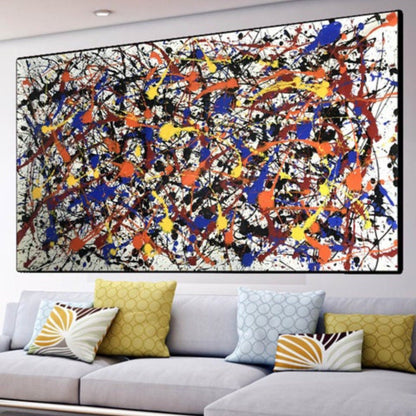 Colourful Drip 100% Hand Painted Modern Wall Art