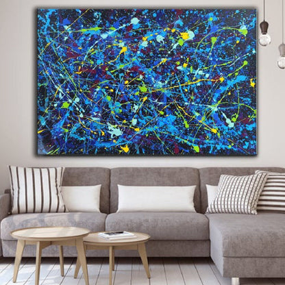 100% Hand Painted Jackson Pollock Style Replica Artwork