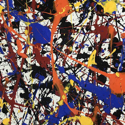 Extra Large Abstract Jackson Pollock Inspired Artwork