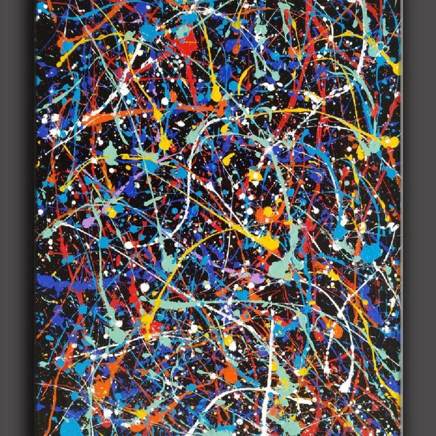 Acrylic Pollock Style Replica Hand Painted Artwork