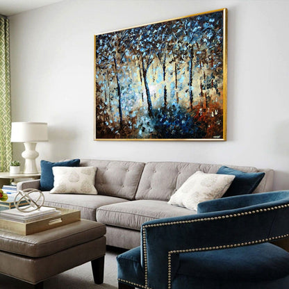 Abstract Blossom Trees 100% Hand Painted Wall Art