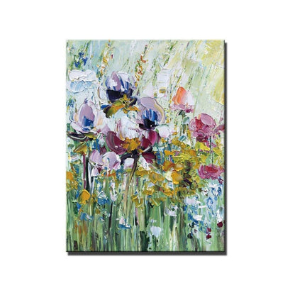 Abstract Colourful Flowers 100% Hand Painted Art