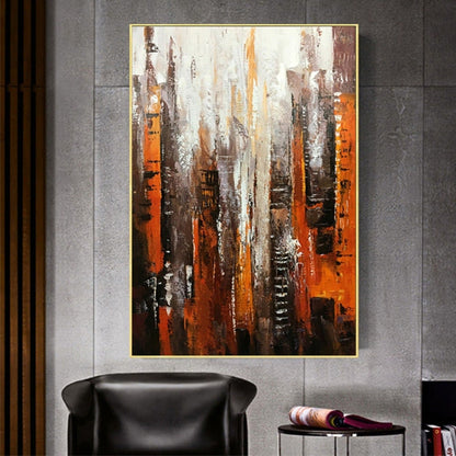 Modern Metropolis Cityscape 100% Hand Painted Art
