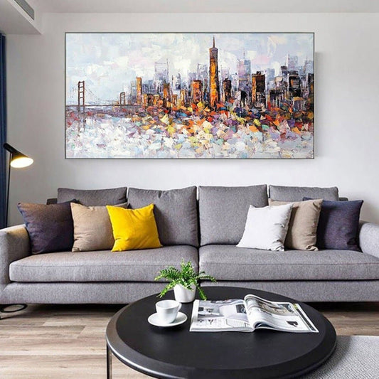 Beautiful London City 100% Hand Painted Wall Art