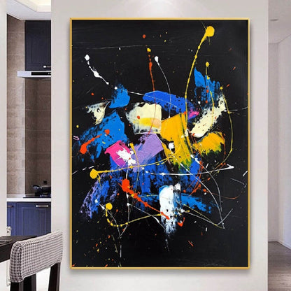 Loft Style Expressionism Splatter Pollock Inspired Artwork