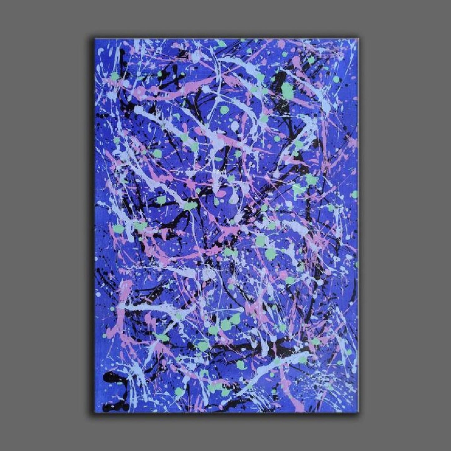 Modern 100% Hand Painted Pollock Inspired Wall Art