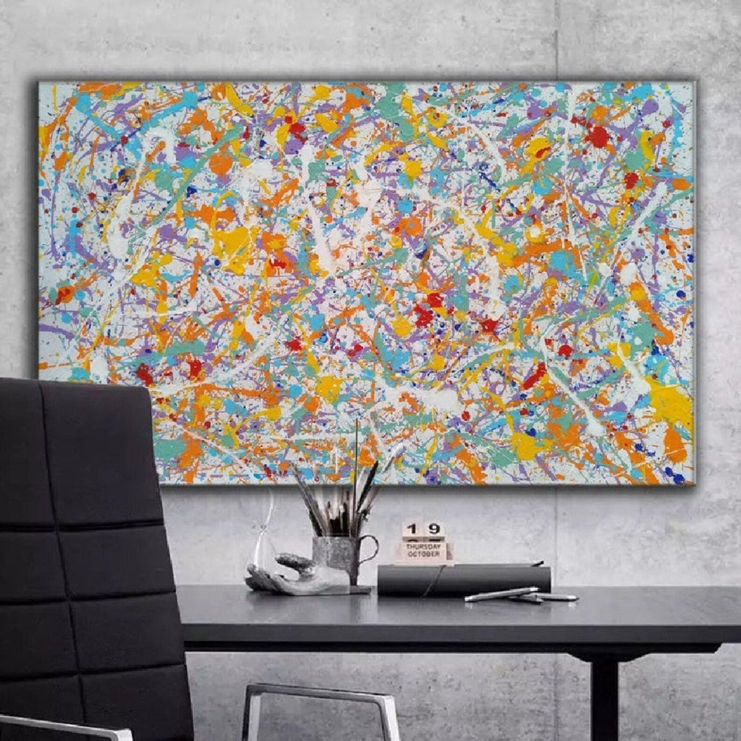 Acrylic Pollock Style Replica Modern Oil Painting