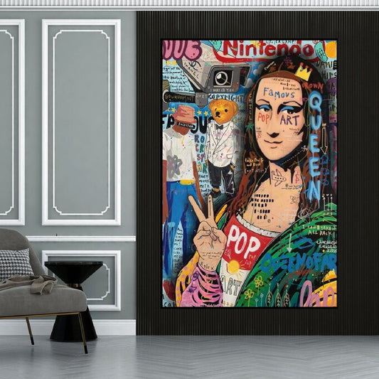 Mona Lisa 100% Hand Painted Queen Pop Art Painting