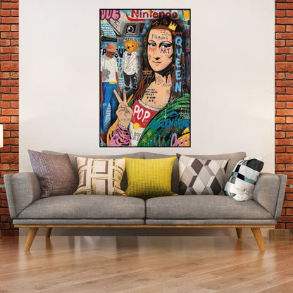 Mona Lisa 100% Hand Painted Queen Pop Art Painting