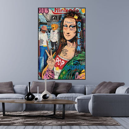 Mona Lisa 100% Hand Painted Queen Pop Art Painting