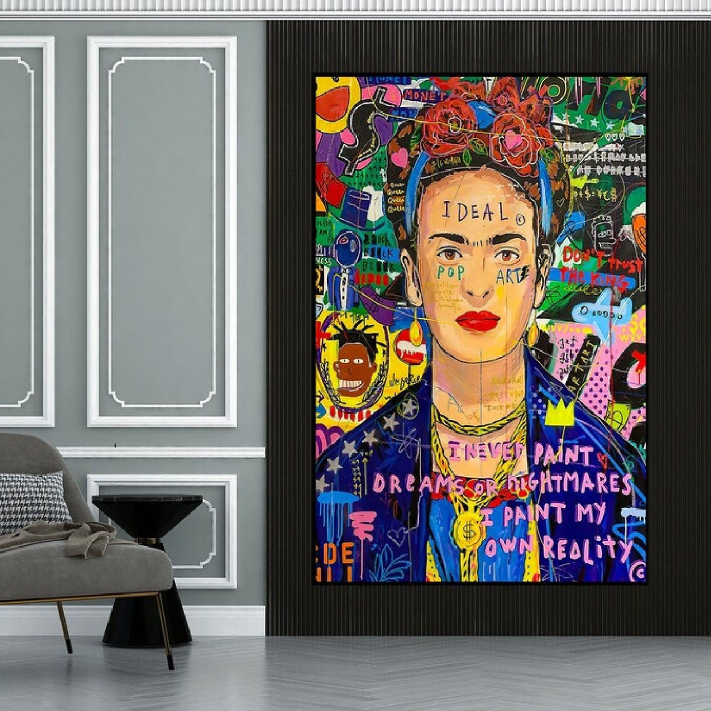 Frida Kahlo 100% Hand Painted Ideal Pop Art