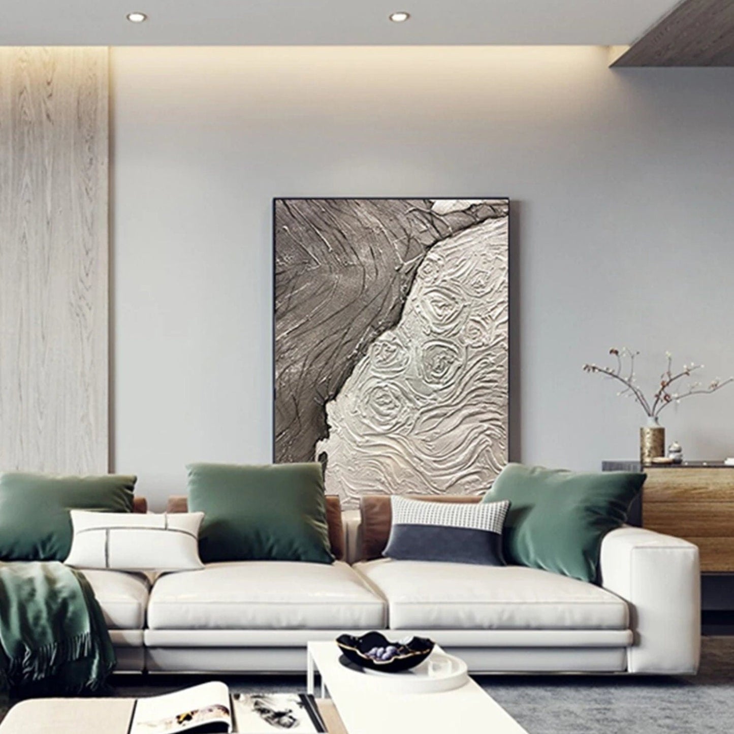 Rose Flowers Heavy Textured 100% Hand Painted Art