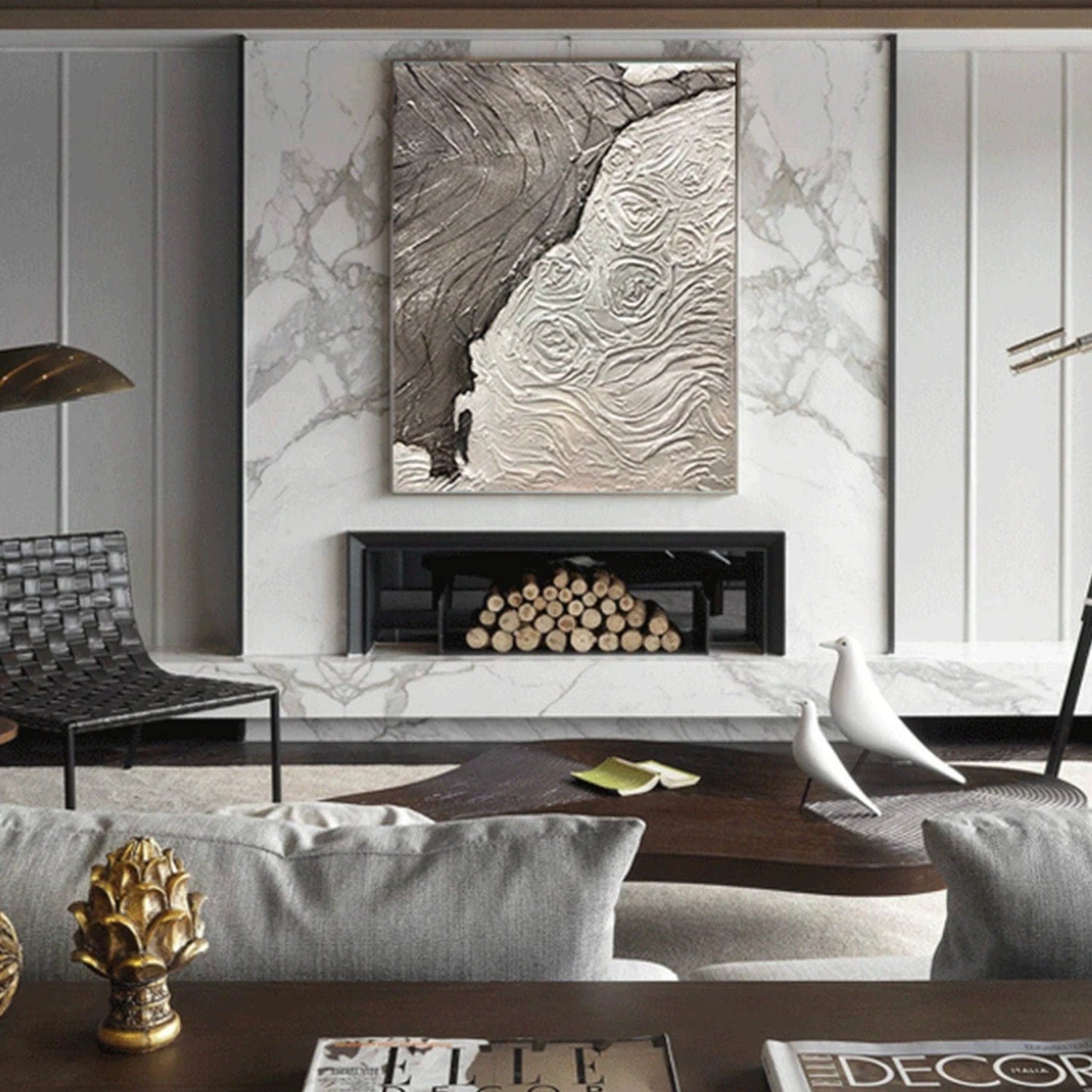 Rose Flowers Heavy Textured 100% Hand Painted Art