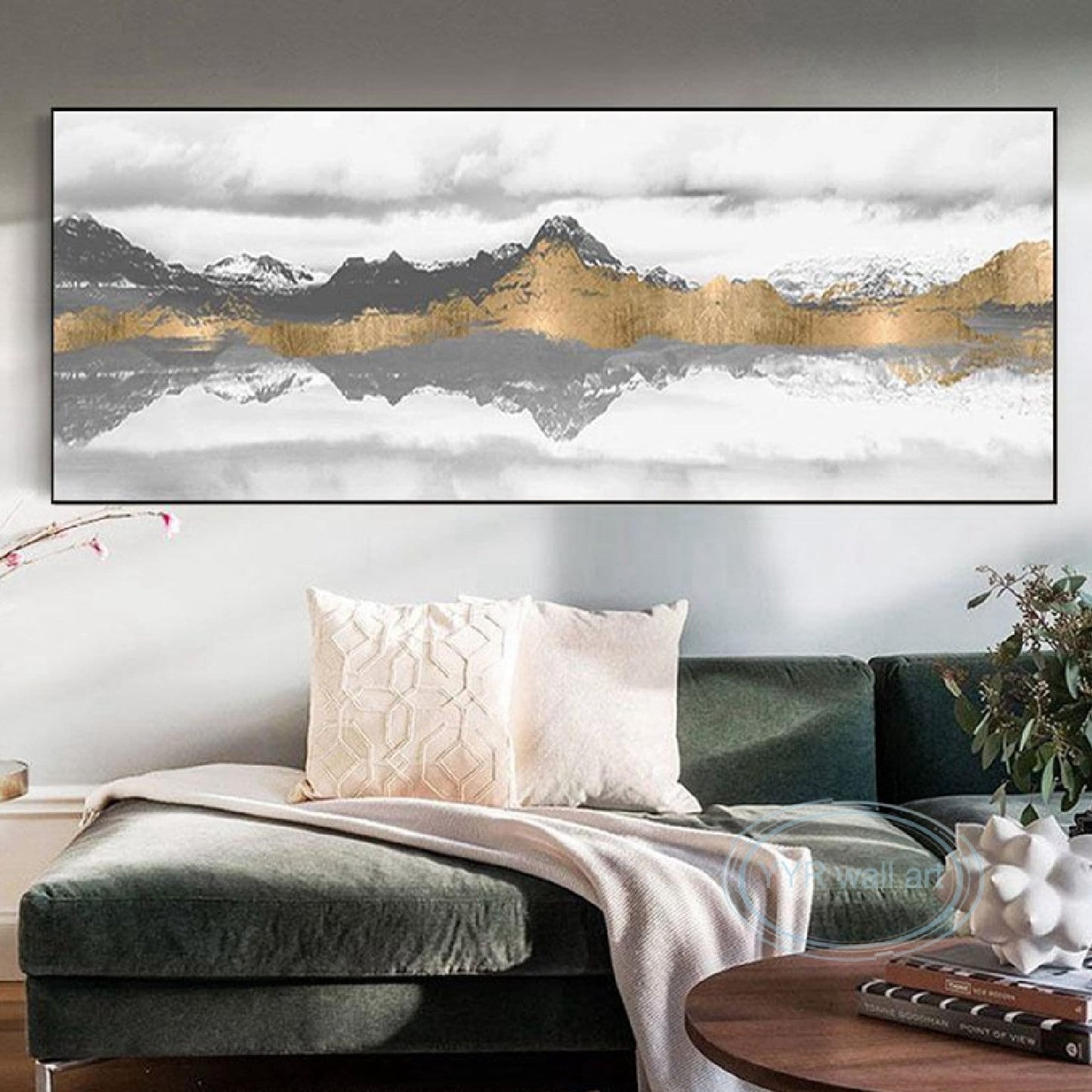 Acrylic Mountain Range 100% Hand Painted Wall Art