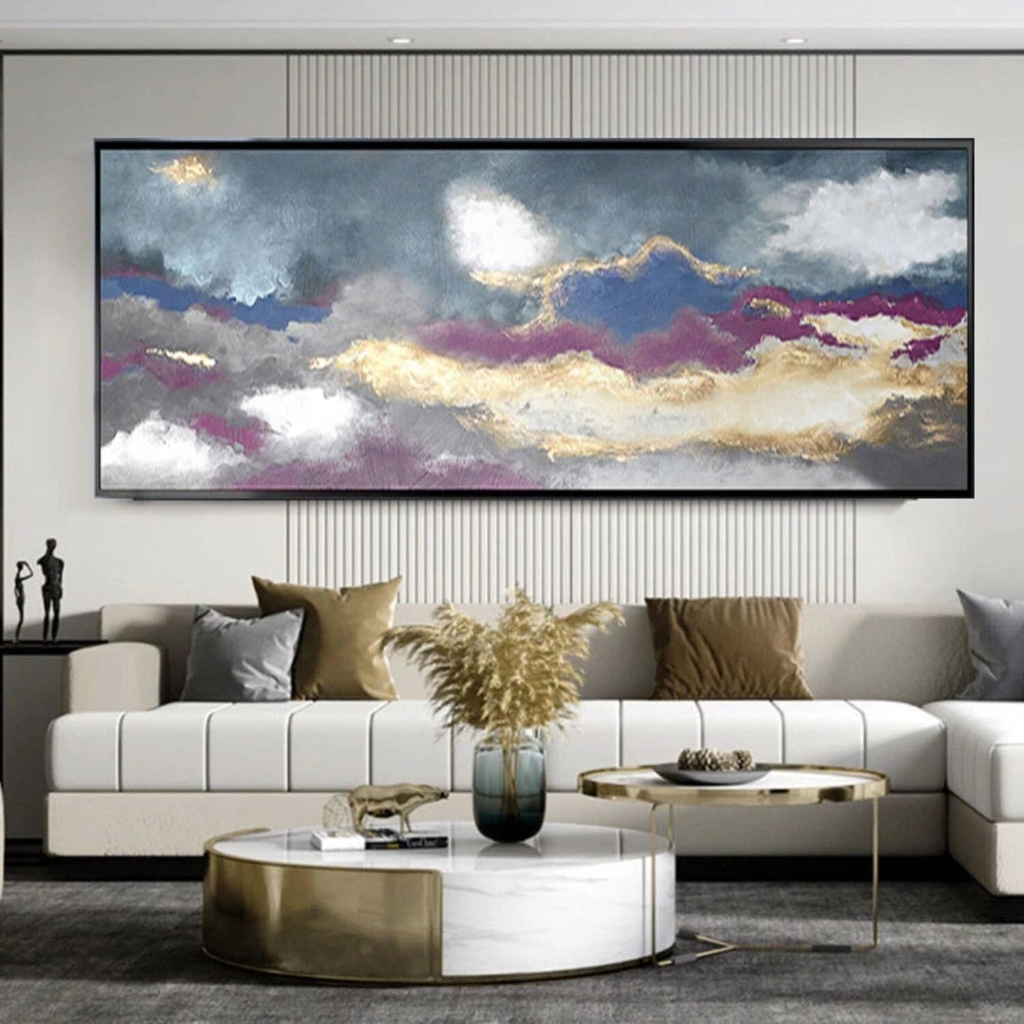 Beautiful Rainy Sky 100% Hand Painted Wall Artwork