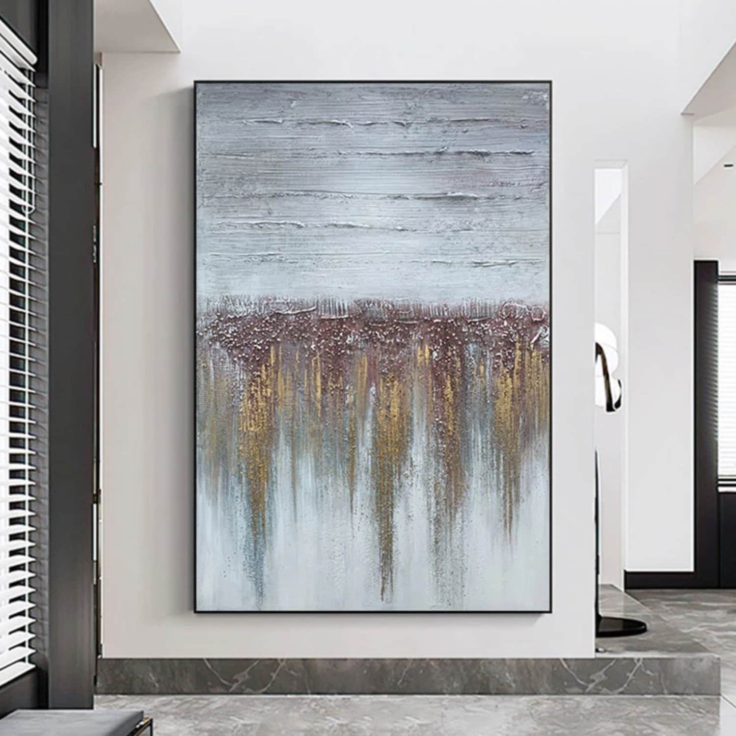 Textured Landscape Wall Hanging Acrylic Painting