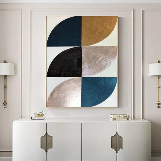 Geometric Luxury 100% Hand Painted Minimalist Art